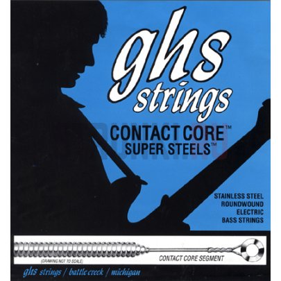 Струны для бас-гитары GHS Contact Core Super Steels 5L-CC 40-125