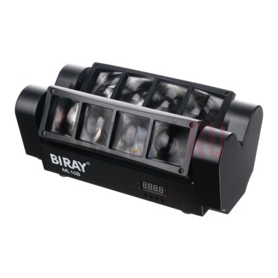 Моторизированный прожектор смены цвета, паук Bi Ray ML10B, 8х4Вт