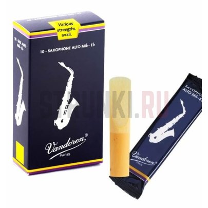 Трости для саксофона Альт Vandoren SR2135, Традиционные №3,5, 10шт.