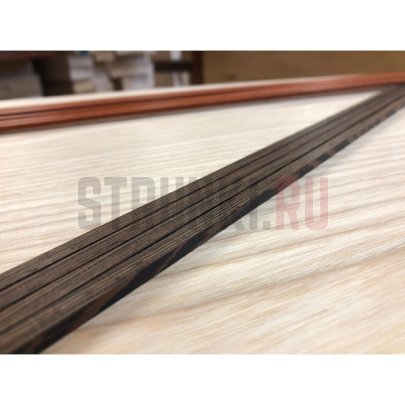 Венге, рейка для окантовки гитары - 2 шт. MusicWood 3x5x750 мм