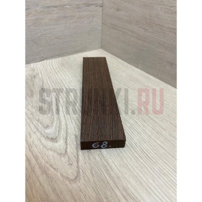 Венге заготовка для бриджа акустической гитары Радиал ААА, MusicWood 14х50х215 мм