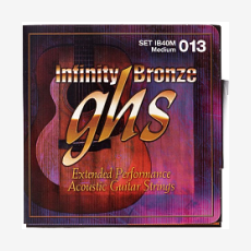 Струны для 6-струнной акустической гитары GHS IB40M Infinity Bronze, бронза 80/20 - (13-56)