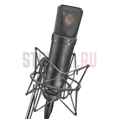 Микрофон студийный, с амортизатором, Neumann U 87 Ai MT Studio Set, Sennheiser 008661, черный