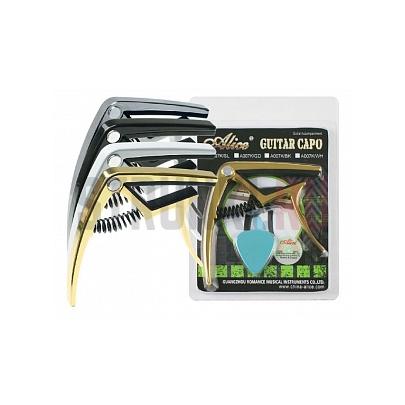 Каподастр для акустической гитары ALICE A007K/GD, золото