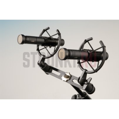 Микрофон конденсаторный студийный, стереопара, Октава МК-012-01-Ч-С, черный