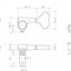 Колки 3+2 для 5-струнной бас-гитары GOTOH GB707, хром картинка 2