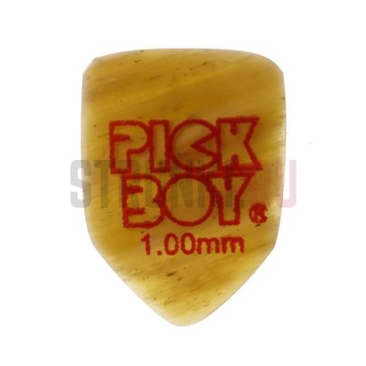 Медиатор для гитары Pickboy PBCFHBP100, рог, коричневый, 1 мм, 1 шт