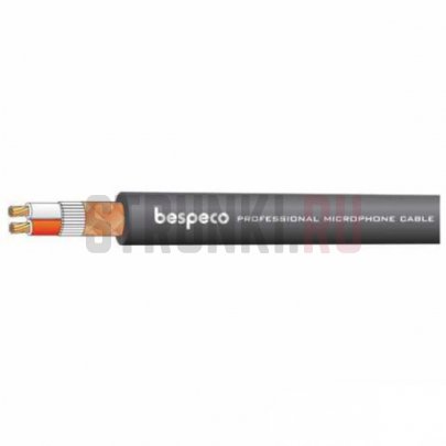 Микрофонный кабель BESPECO B/CVP100S BLK, готовый отрезок 1 м