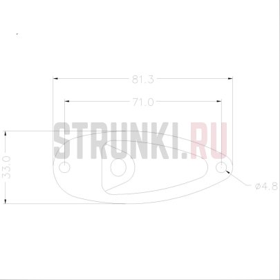 Панель для джека Partsland MX0850BK, черный