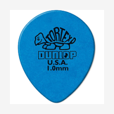 Медиатор DUNLOP 413R1.0 Tortex Tear Drop, синий, 1 мм, 1 шт