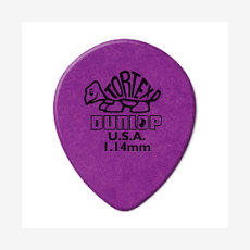 Медиатор DUNLOP 413R1.14 Tortex Tear Drop, фиолетовый, 1.14 мм, 1 шт