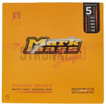 Струны для 5-струнной бас-гитары. Markbass Energy Series MB5ENSS45130LS - (45-130)