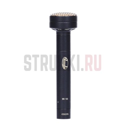 Микрофон конденсаторный Октава МК-102-Ч, черный, в картонной коробке