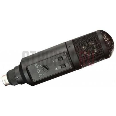 Микрофон конденсаторный, мультидиаграммный, Октава МК-220-Ч, черный, в картонной упаковке
