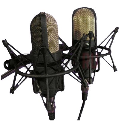 Микрофон конденсаторный, стереопара, Октава МК-105-Ч-С-ФДМ, черный, в деревянном футляре