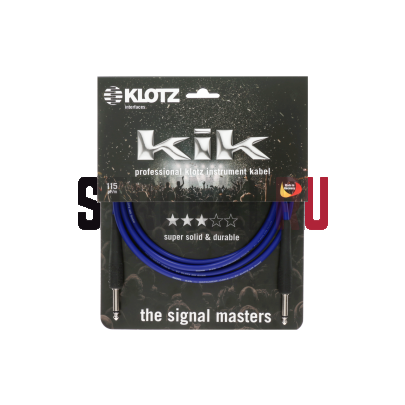 Кабель инструментальный, 2 м, моно, прямой-прямой, синий, Klotz KIK2.0PPBL KIK 