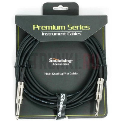 Кабель инструментальный, 5 м, Soundking BC355-5M, моно, прямой-прямой, черный