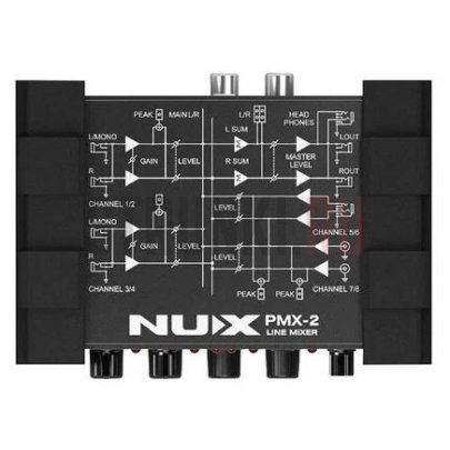 Многоканальный мини-микшер, Nux Cherub PMX-2 Multi-Channel Mini Mixer