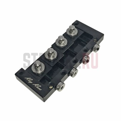 Бридж для 4-струнной бас-гитары Ray Ross RRB4B, черный