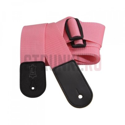 Ремень для гитары, полипропилен Levy's M8POLY-PNK Classics Series, розовый