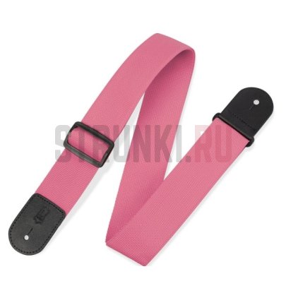Ремень для гитары, полипропилен Levy's M8POLY-PNK Classics Series, розовый