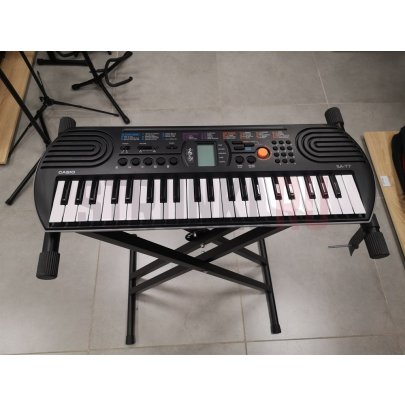 Синтезатор Casio SA-77, 44 клавиши, черный/серый