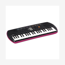 Синтезатор Casio SA-78, 44 клавиши, черный/розовый