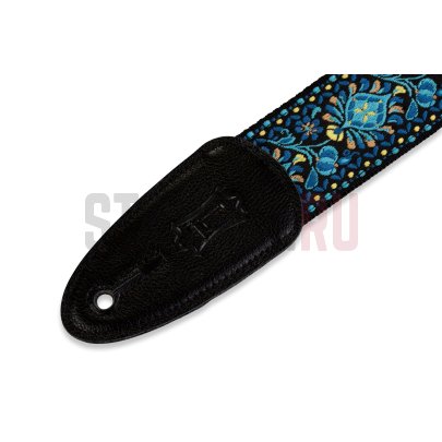 Ремень для гитары, тканевый Levy's M8HT-04 Prints Series, синий принт