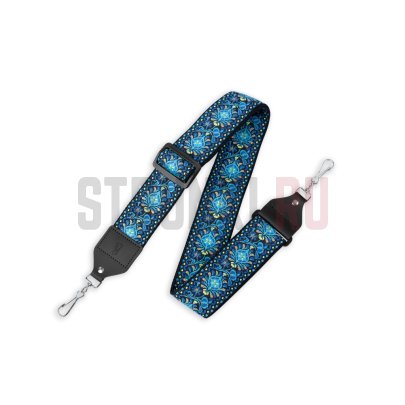 Ремень для банджо Levy's M10HT-04 Folk Series, рисунок Hootenanny