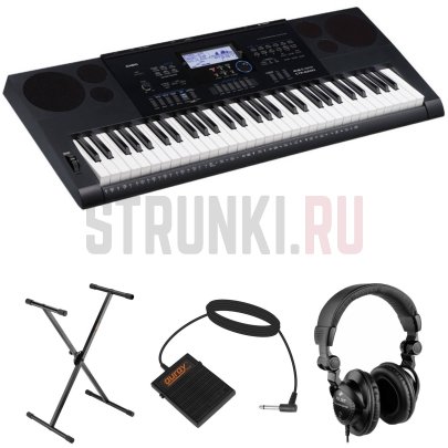 Синтезатор Casio CTK-6200, 61 клавиша, черный