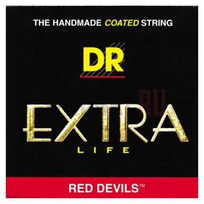 Струны для бас-гитары DR Extra Life Red Devils RDB-45 45-105