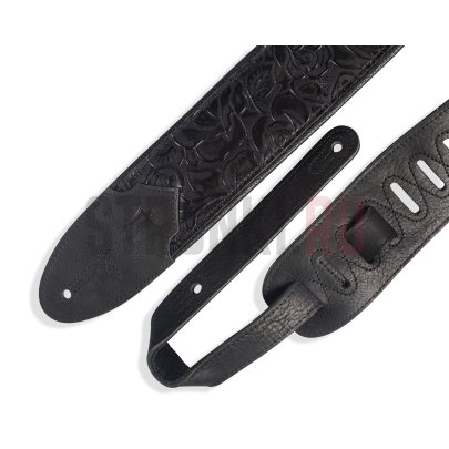 Ремень для гитары, кожаный Levy's M4WP-007 Western Series, черный