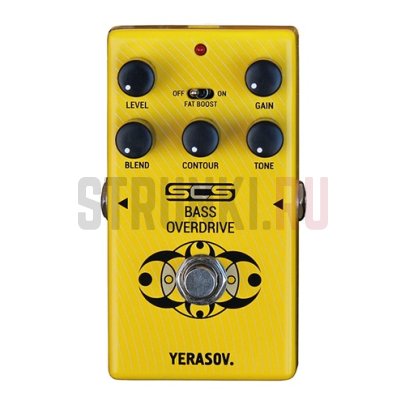 Педаль эффектов Yerasov SCS-OD-10B Bass Overdrive