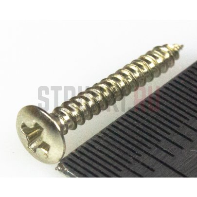 PARTSLAND WO2115NI, cаморез для рамок хамбакера (1.9x15mm)