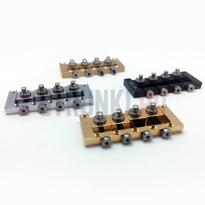 Бридж для 4-струнной бас-гитары Ray Ross RRB4BN, Saddle-Less, cosmo black