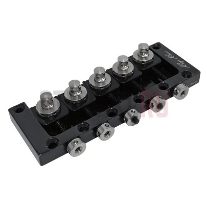 Бридж для 5-струнной бас-гитары Ray Ross RRB517B, Saddle-Less, черный