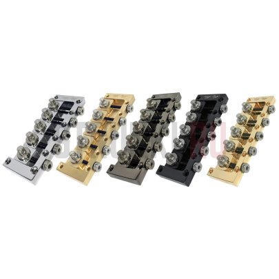 Бридж для 5-струнной бас-гитары Ray Ross RRB519B, Saddle-Less, черный