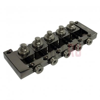 Бридж для 5-струнной бас-гитары Ray Ross RRB519BN, Saddle-Less, cosmo black