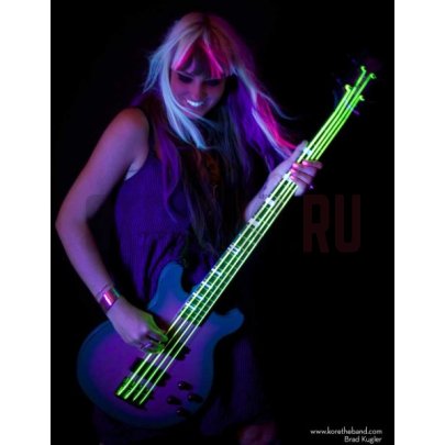 Струны для бас-гитары DR Neon HiDef Green NGB5-45 45-125