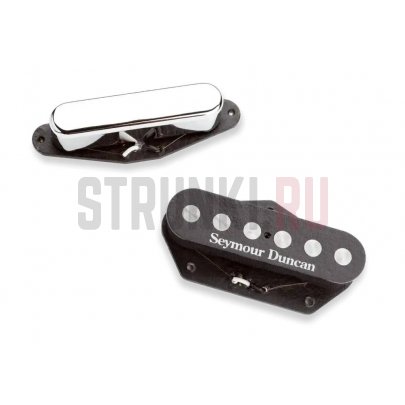 Комплект звукоснимателей SS для Tele Seymour Duncan 11208-14, Quarter Pound, хром, черный