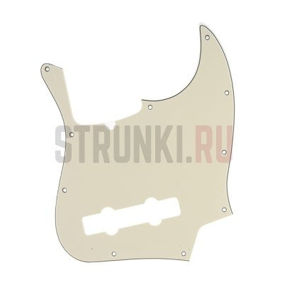 Панель для оригинального Fender Jazz Bass, Musiclily MX1393CM, для 5-струнных, трехслойная, кремовая