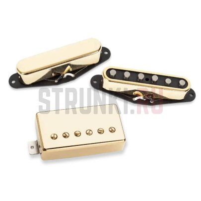 Комплект звукоснимателей HSS для Tele Seymour Duncan 11208-43-Gc, Lari Basilio, золото