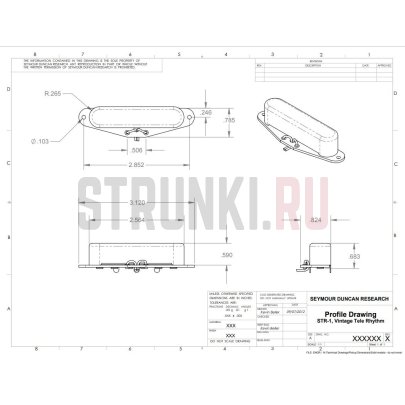 Комплект звукоснимателей HSS для Tele Seymour Duncan 11208-43-TB-CHRc, Lari Basilio, хром (F-Spaced)