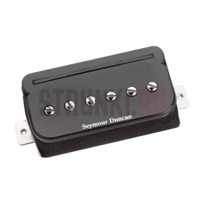 Звукосниматель P90, рельсовый, бриджевый, Seymour Duncan 11303-04-B, Hot P-Rails, черный