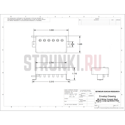 Комплект звукоснимателей HH Slash Seymour Duncan 11104-08-gc, золотой