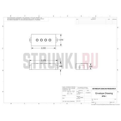Звукосниматель для 4-струнной бас-гитары Seymour Duncan Antiquity II 11044-16 P-Bass, черный