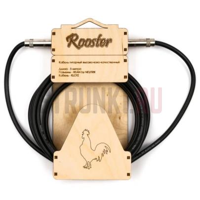 Кабель инструментальный Jack-Jack Rooster RUS0103, моно, 3м, прямой-прямой