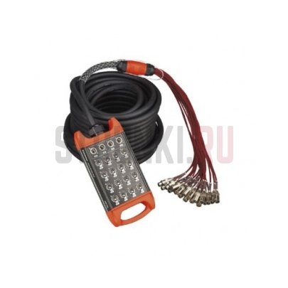 Сценическая коммутационная коробка Soundking BCB402-10m, 12хXLR входов + 4хXLR выхода, 10м