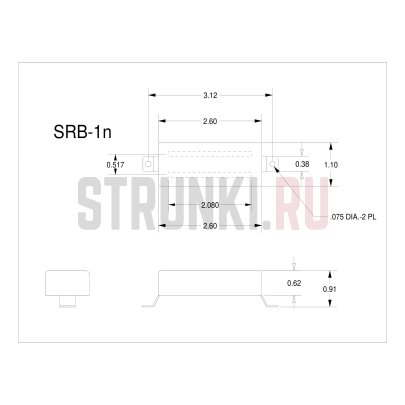Звукосниматель для 4-струнной бас-гитары Seymour Duncan Rickenbacker Bass 11402-09 Neck, никель