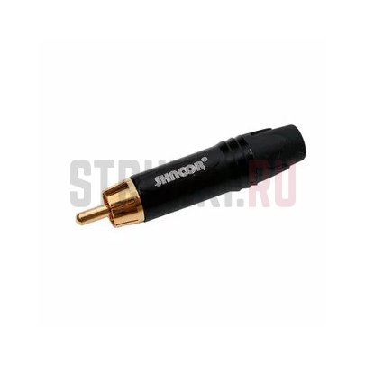 Разъем на кабель RCA male SHNOOR SRCM-G-B